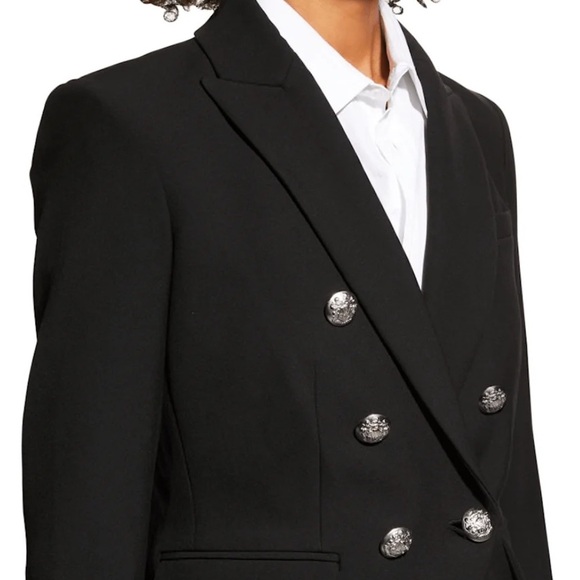 VERONICA BEARD Empire Linen Dickey Jacket Black Sz 14 - Picture 2 of 12